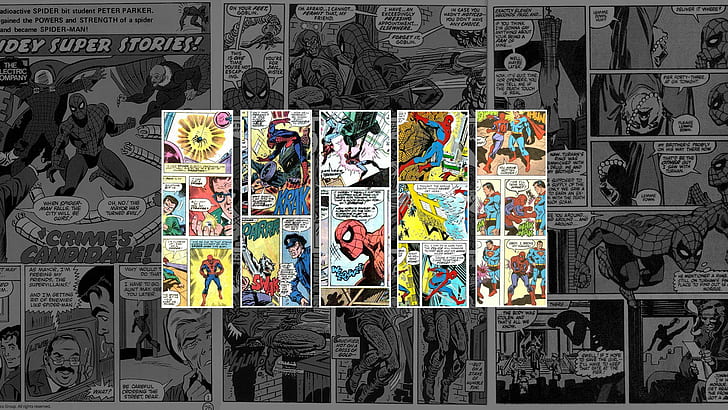 Spider-Man Marvel HD, cartoon/comic, HD wallpaper
