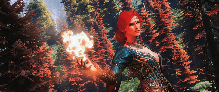game illustration, video games, Triss Merigold, The Witcher, one person, HD wallpaper