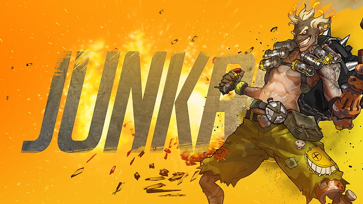 Junkrat poster, Blizzard Entertainment, Overwatch, Junkrat (Overwatch), HD wallpaper