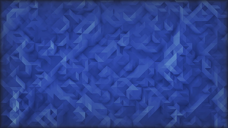 blue digital wallpaper, digital art, low poly, minimalism, 2D, HD wallpaper