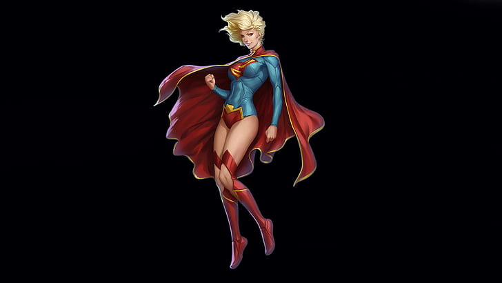 HD wallpaper: Supergirl DC Black HD, super girl animated illustration,  cartoon/comic | Wallpaper Flare