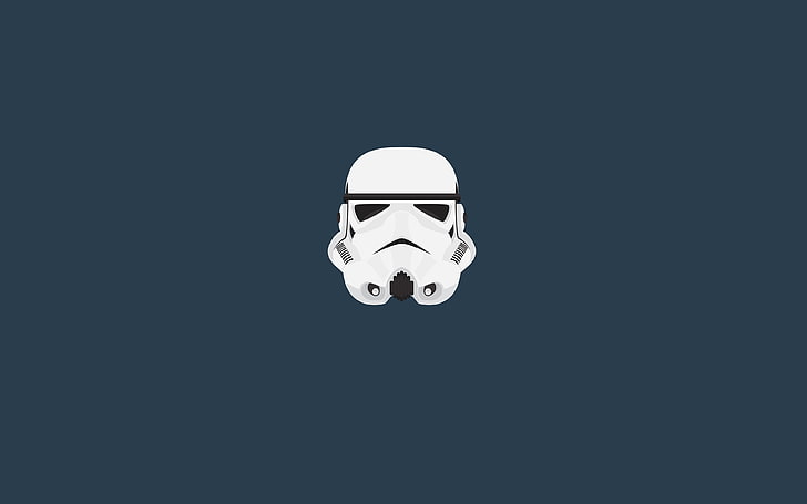 Star Wars Stormtrooper clip art, minimalism, helmet, artwork