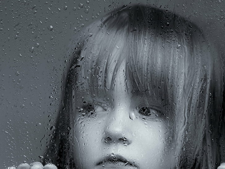 girl sad face, human Face, people, wet, one Person, rain, caucasian Ethnicity