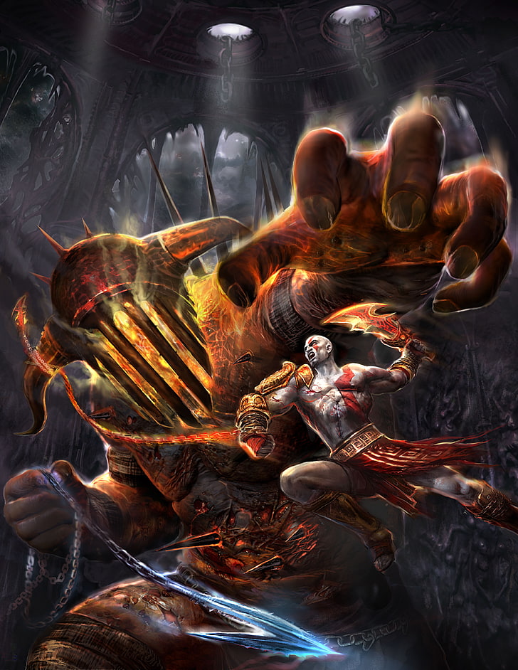 God of War Game Art 4K Wallpaper iPhone HD Phone #7631h
