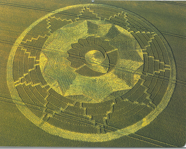 crop circles, green color, art and craft, backgrounds, paper