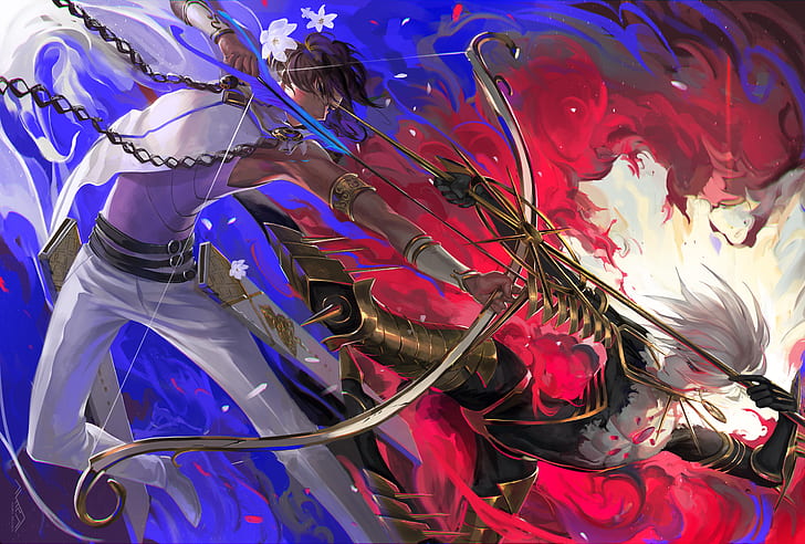 Fate Series, Fate/Grand Order, Archer (Fate/Grand Order), Arjuna (Fate Series), HD wallpaper
