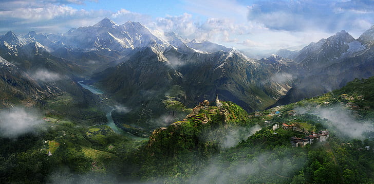 landscape, mountains, Far Cry 4, video games, HD wallpaper