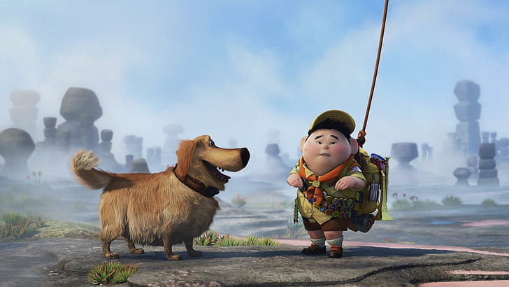 HD wallpaper: Dug and Russell - Up, russell from up, cartoons, 1920x1080,  pixar | Wallpaper Flare