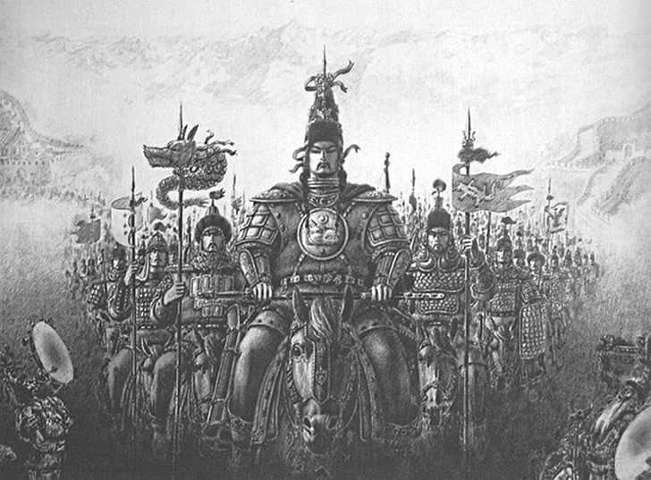 war army horses warriors medieval hun turks turk turks attila 1085x800  Animals Horses HD Art