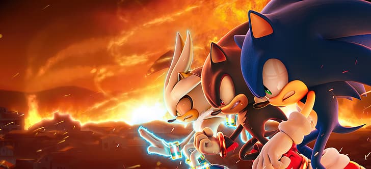 Download Shadow The Hedgehog Pfp With Sonic And Silver Wallpaper   Wallpaperscom