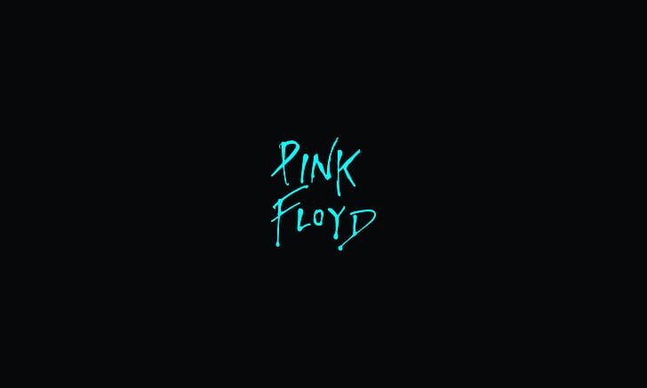 Pink Floyd, minimalism, black, turquise