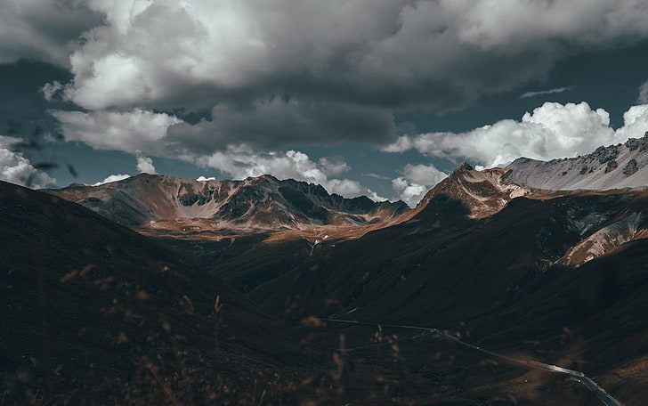 Montains, mountain, cloud - sky, mountain range, environment, HD wallpaper