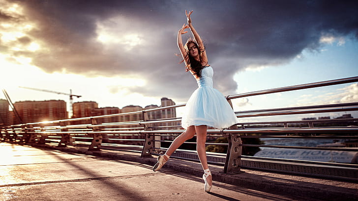 Georgiy Chernyadyev, Woman, Model, Ballerina, Dancing, 2048x1152