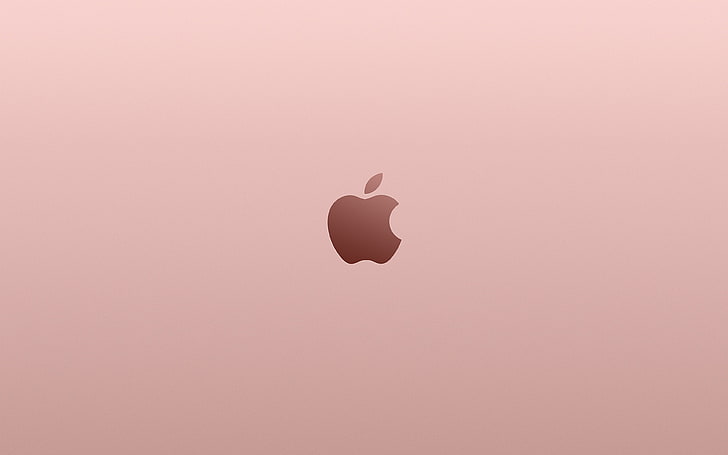 HD wallpaper: apple, pink, rose, gold, minimal, illustration, art,  silhouette | Wallpaper Flare