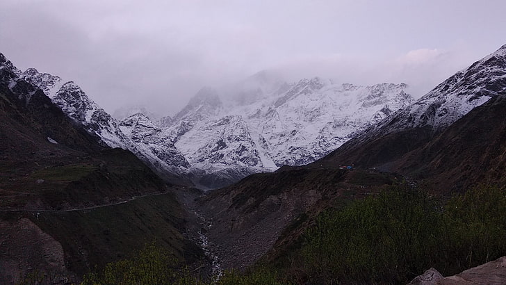 1082x1922px | free download | HD wallpaper: uttarakhand, mountain, kedarnath,  winter, landscape, india | Wallpaper Flare