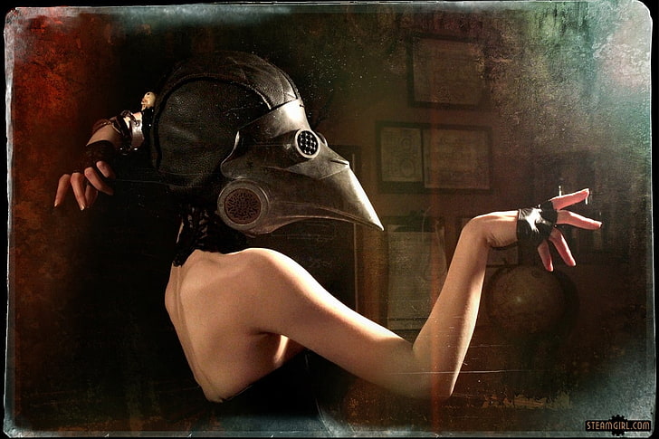 steam girl, steampunk, Kato Lambert, real people, one person
