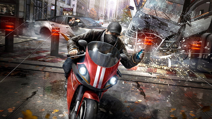 video game wallpaper, Watch_Dogs, Ubisoft, Aiden Pearce, video games