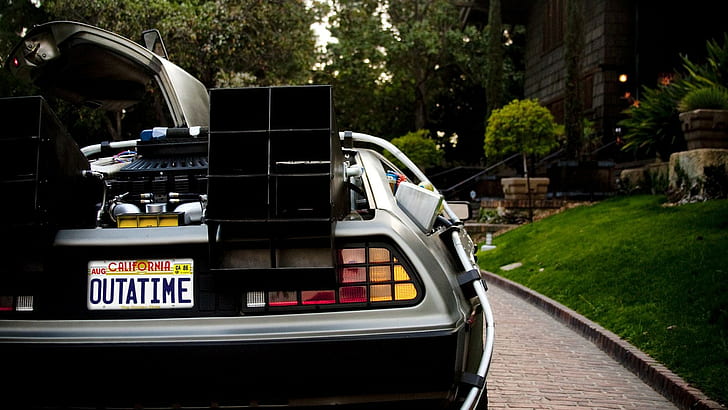 Back to the Future, DeLorean, car, transportation, mode of transportation, HD wallpaper
