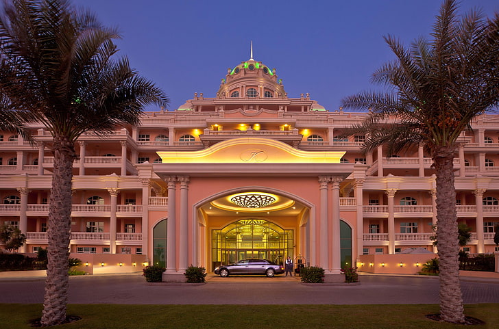 kempinski hotel residences palm jumeirah 4k image hd, architecture, HD wallpaper