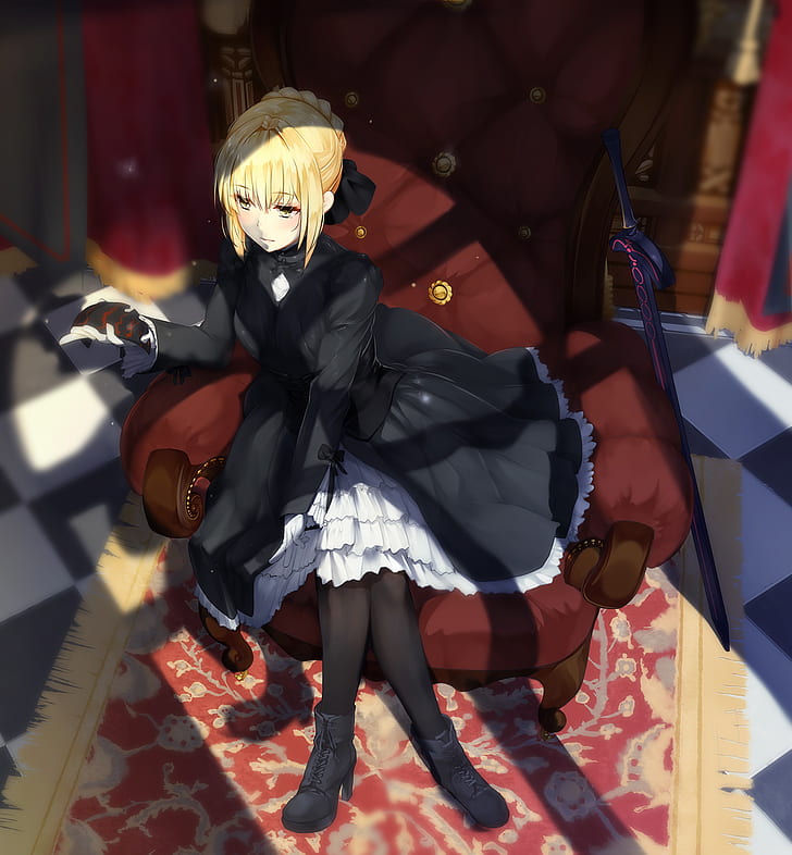 Fate Series, anime girls, FateStay Night, Saber Alter