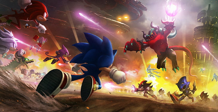 Sonic, Sonic Forces, Amy Rose, Chaos (Sonic The Hedgehog), Charmy Bee