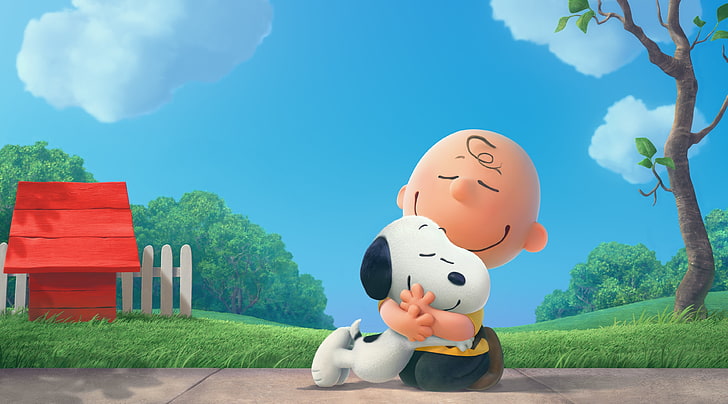 The Peanuts Snoopy and Charlie 2015 Movie, Snoppy illustration, HD wallpaper