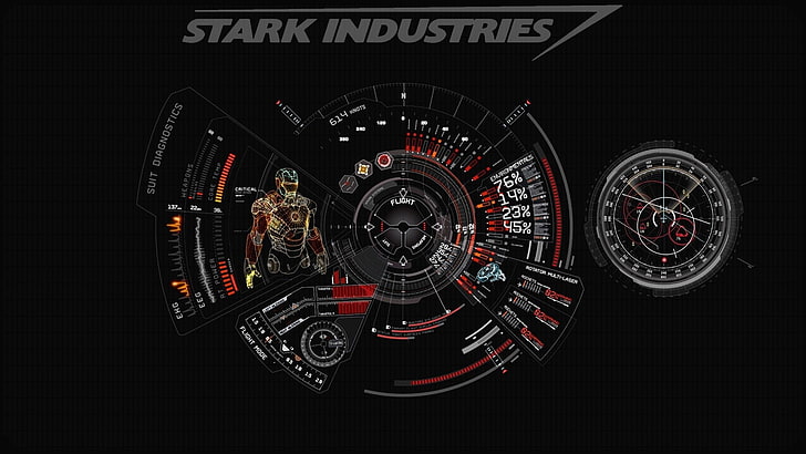 Stark Industries digital wallpaper, Iron Man, illustration, vector