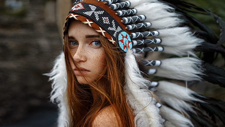 Redhead native indian