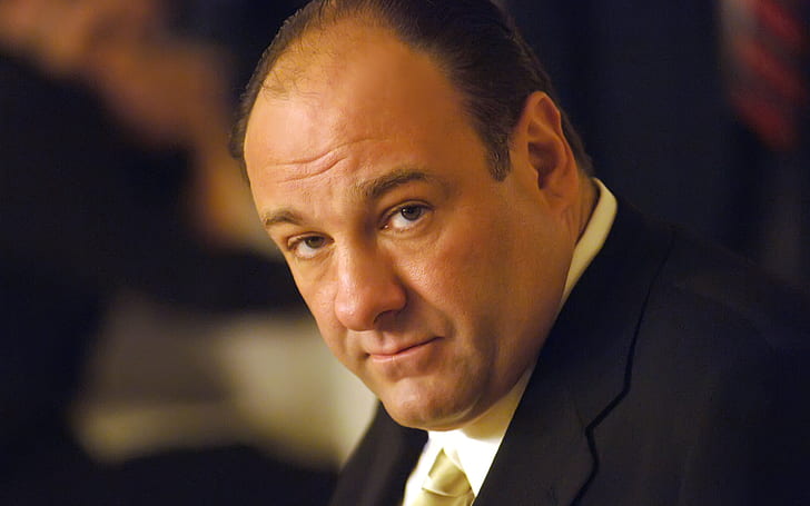 Tony Soprano, men's black suit, James Gandolfini, HD wallpaper