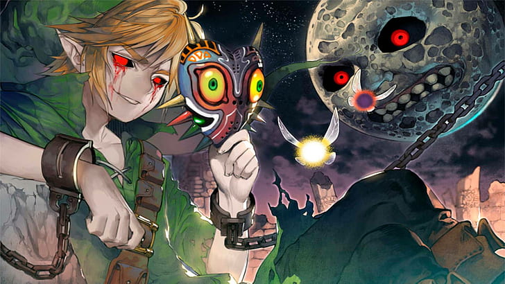 The Legend of Zelda: Majora's Mask, Link, video games, HD wallpaper