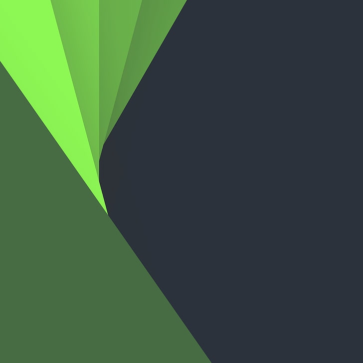 black and green digital wallpaper, Android, Circles, Design, 5.0