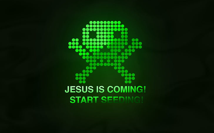 Jesus is Coming! Start Seeding pirate wallpaper, code, BitTorrent, HD wallpaper