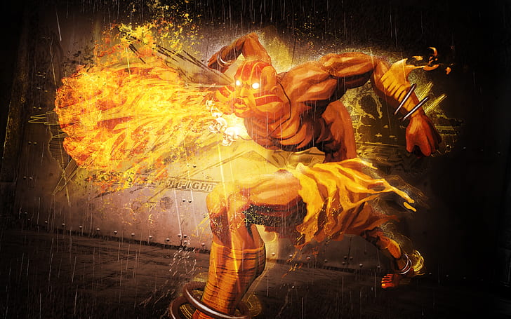 fire artwork bosslogic dhalsim street fighter x tekken Video Games Street Fighter HD Art, HD wallpaper