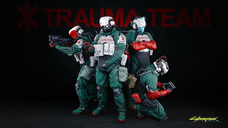Cyberpunk 2077, Militech, Kang Tao, Trauma Team, Arasaka, corporation, HD wallpaper
