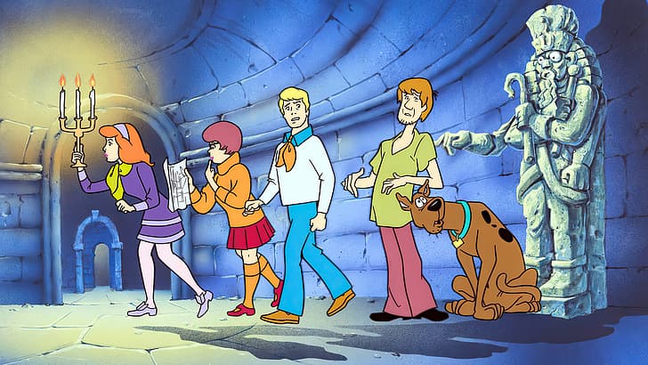Scooby-Doo, Daphne Blake, Velma Dinkley, Fred Jones, shaggy, HD wallpaper