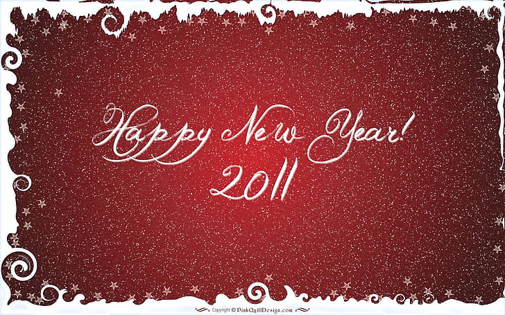 Happy New Year 2011, holiday, background, HD wallpaper