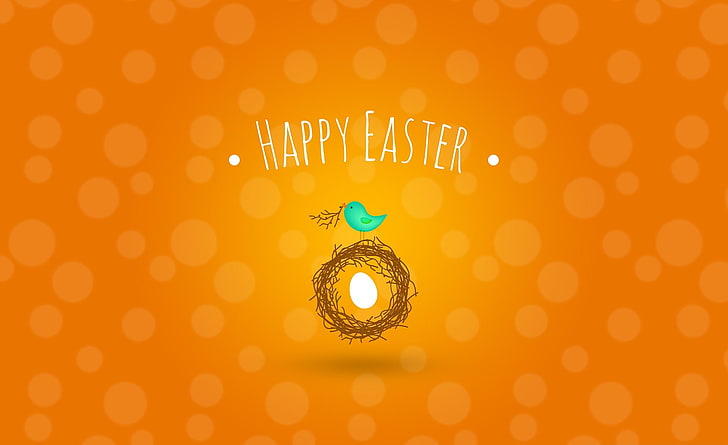 Easter, Happy Easter wallpaper, Holidays, Orange, Spring, Chicks, HD wallpaper