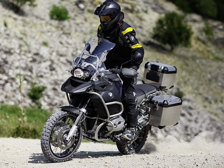 HD wallpaper: BMW R1200GS Adventure, black and gray touring motorcycle,  Motorcycles | Wallpaper Flare
