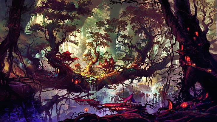 Elven Forest, HD wallpaper