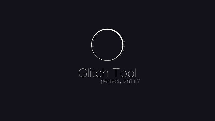 Glitch Tool logo, glitch art, minimalism, digital art, communication