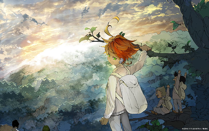 The Promised Neverland Emma Ray Norman HD 4K Wallpaper #5.2994
