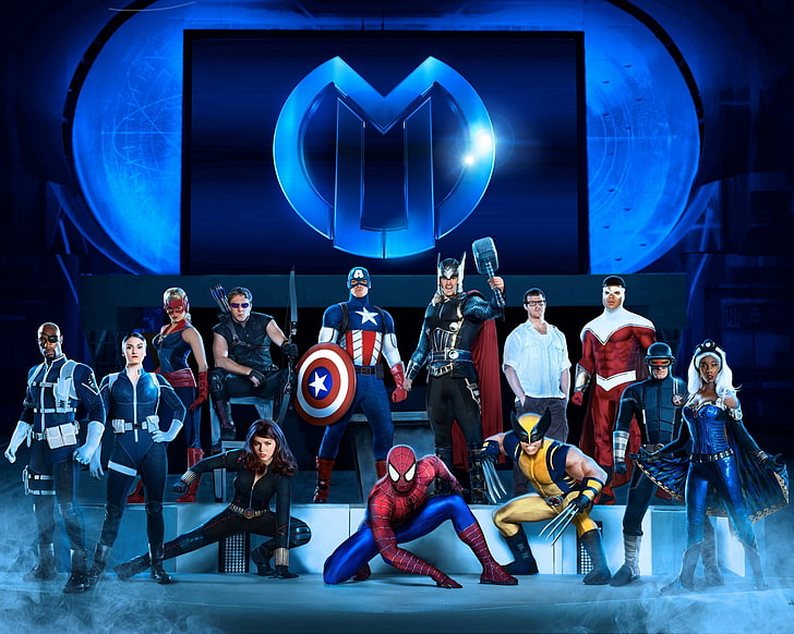marvel ipad  retina, group of people, real people, arts culture and entertainment, HD wallpaper