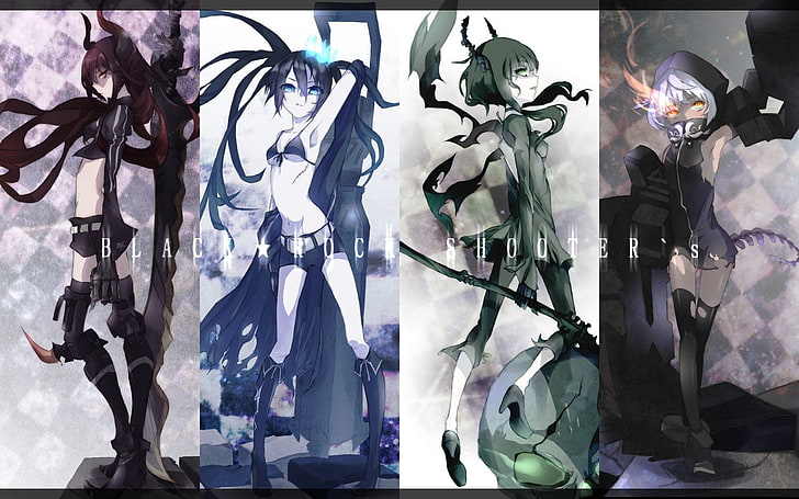 Black Rock Shooter digital wallpaper, Anime, Black Gold Saw, Dead Master (Black Rock Shooter), HD wallpaper