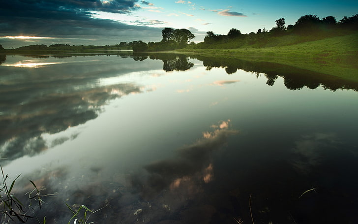 images of natures beauty 1920x1200, reflection, water, tranquility, HD wallpaper