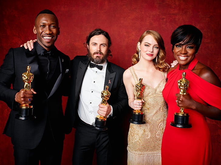 Casey Affleck, Mahershala Ali, Oscar Winners 2017, Viola Davis, HD wallpaper