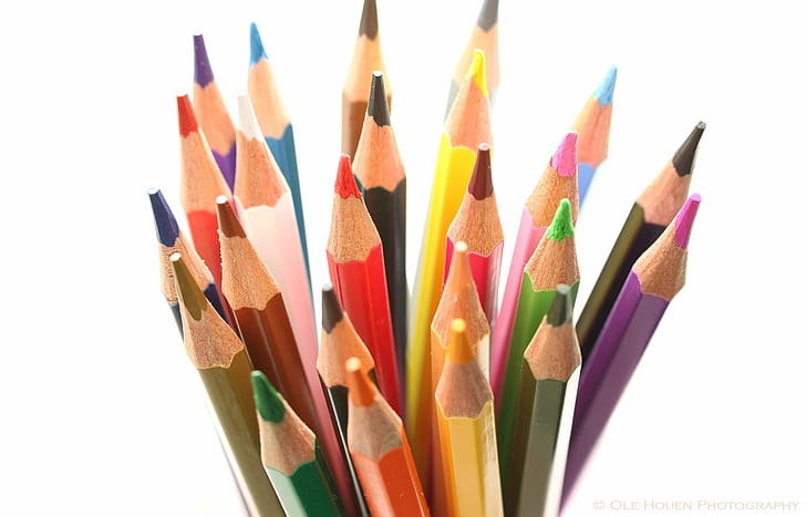 colored pencil lot, Canon  EOS  7D, EF-S, 60mm, f/2.8, Macro, HD wallpaper
