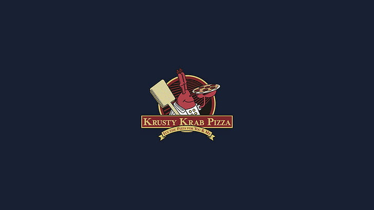 spongebob squarepants, mr krabs, logo, pizza