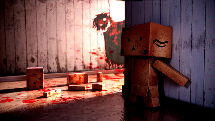 Amazon, blood, Danbo, wood - material, indoors, no people, architecture