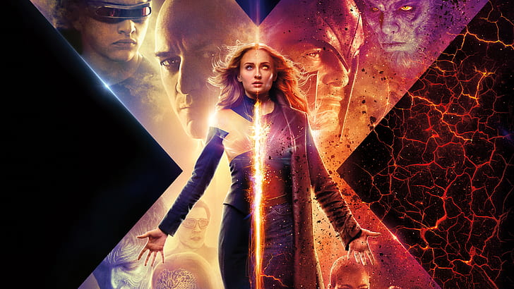 Movie, Dark Phoenix, Sophie Turner, X-Men: Dark Phoenix, HD wallpaper