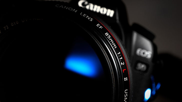 black Canon EOS 5D, camera, technology, photography themes, camera - photographic equipment, HD wallpaper